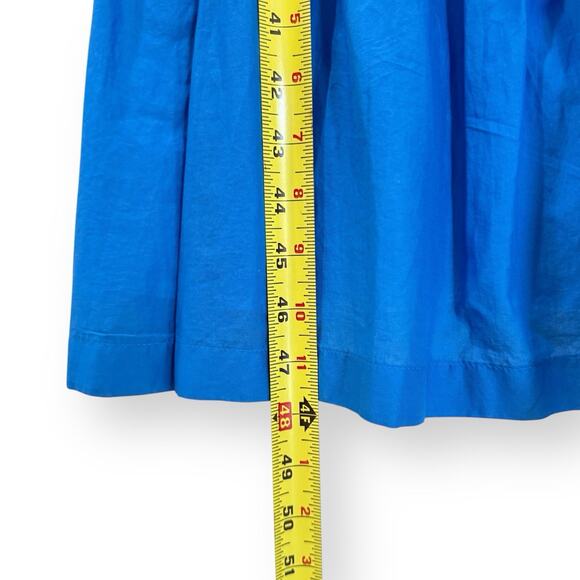 J. Crew Colorblock Tie Front Cut Out Tiered Maxi Dress Womens 10 Red Pink Blue - Picture 15 of 15